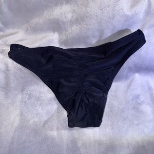 Black Scrunch Swim Bottoms
